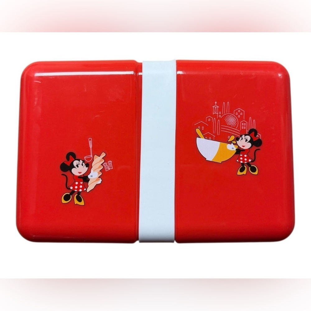 Disney Parks Food & Wine Scavenger Hunt Prize Red Minnie Mouse Bento Box-NWOT